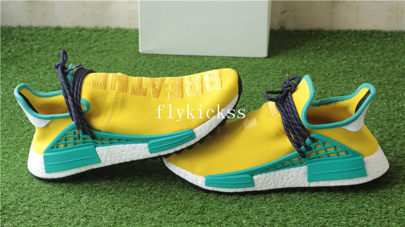 Pharrell x Adidas NMD Human Race Yellow Breathe Walk